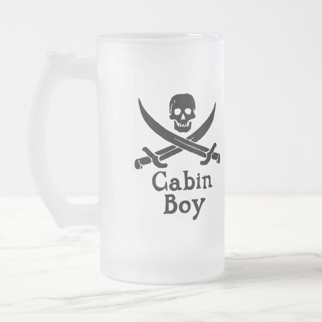 Cabin Boy Glass Stein Frostat Ölglas (Vänster)