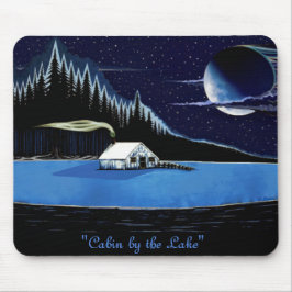 "Cabin by the Sjö" Mousepad design. Musmatta