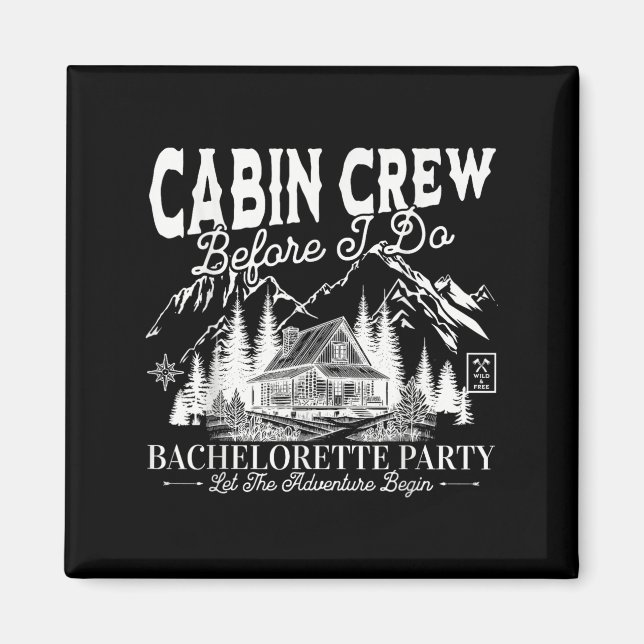 Cabin Crew Innan Jag Gör Camp Bach Spennarsemester Magnet (Framsidan)