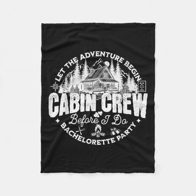 Cabin Crew Innan jag gör möhippa läger Bac Fleecefilt (Framsidan)