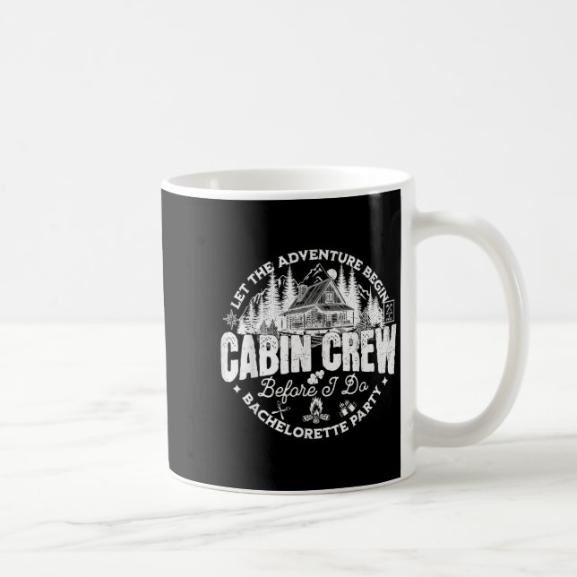 Cabin Crew Innan jag gör Sjungmo Bachelorette-fest Kaffemugg (Höger)