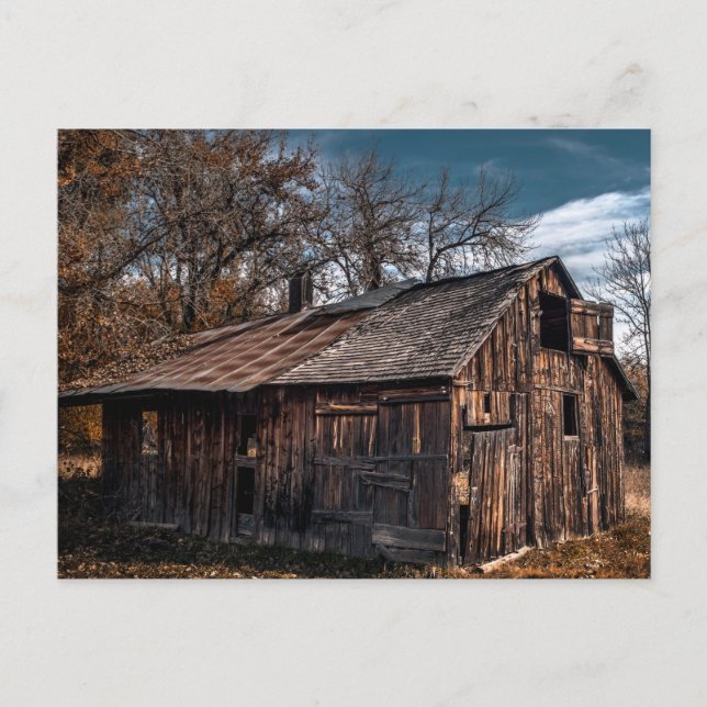 Cabin eller old Barn på landsbygden Vykort (Framsida)