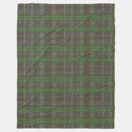 Cabin Forest Green Tartan Fleecefilt