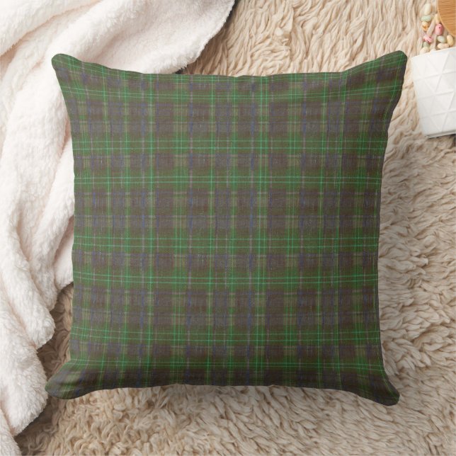 Cabin Forest Green Tartan Kudde (Filt)