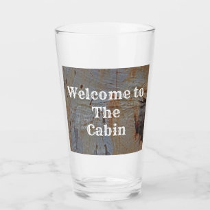 Cabin Guest Welcome Träd Trunk Photo Wildnerness Glaskopp