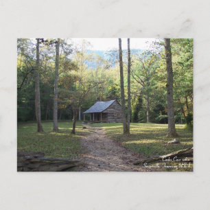 Cabin in in the Smoky Mountains, Tennessee Vykort