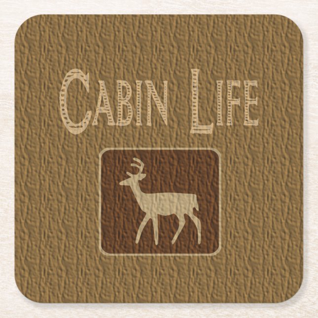 Cabin Life Underlägg Papper Kvadrat (Framsidan)