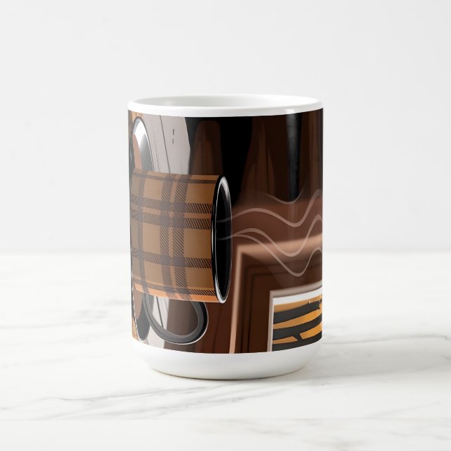 Cabin Play Coffee Autumn Forest Rustic Home Art Kaffemugg (Center)