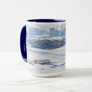 Cabin Retreat Snowscape Dolomiter Mugg