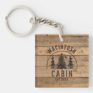 Cabin Rustic Wood Photo Personlig