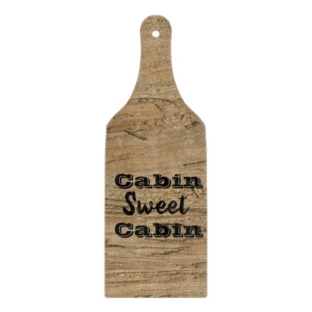 Cabin Sweet Cabin Rustic Brown Woodgrain Natature (Framsidan)