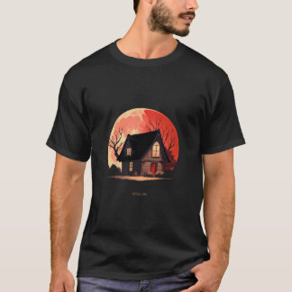 Cabin under Red Måne T Shirt