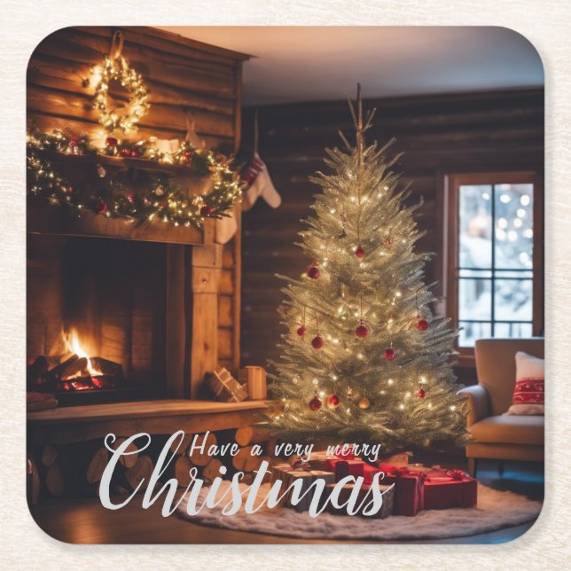 Cabin Underläggs | Scen 5 Underlägg Papper Kvadrat (Framsidan)