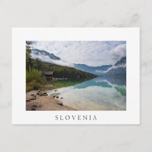 Cabin vid Bohinj Sjö i Slovenien Vykort