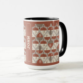 Cabincore Autumnal Stripes Mugg