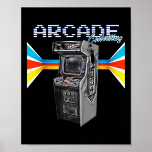 Cabinet Maskin 1970 1980 1990 Video Game Collecti Poster