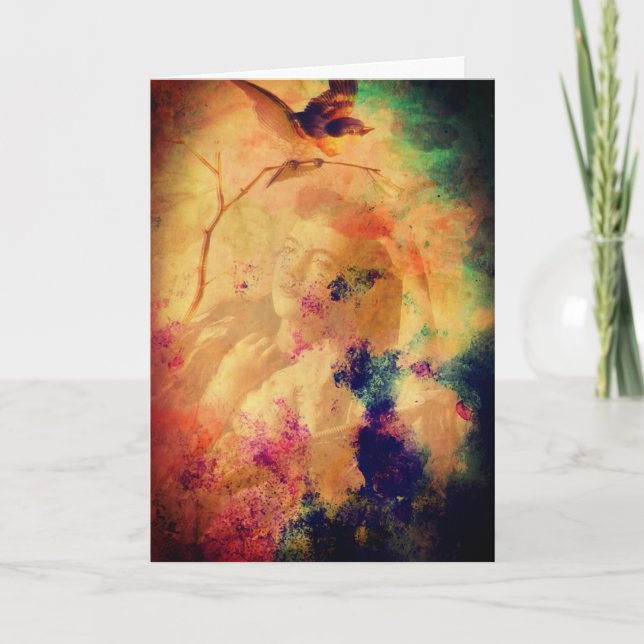 Cabinetcard Dam Digital Art Kort (Framsida)