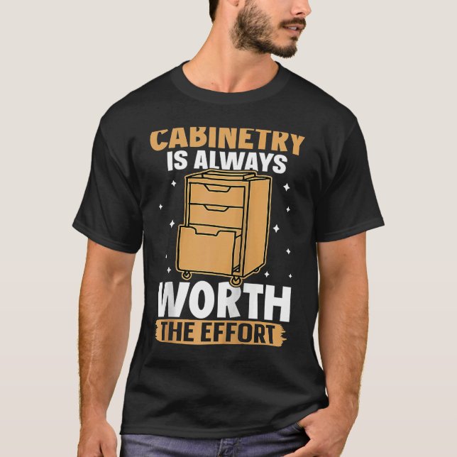 Cabinetry Is Always Worth The Effort Raglan Baseba T Shirt (Framsida)