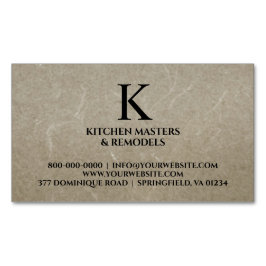 Cabinetry Masonry Magnetiska Visitkort