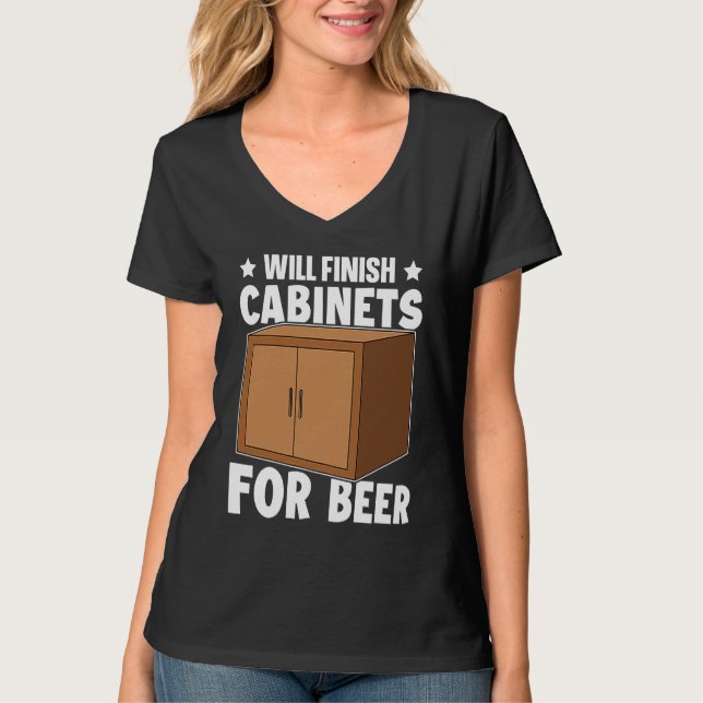 Cabinetry Will Finish Cabinets For Beer T Shirt (Framsida)