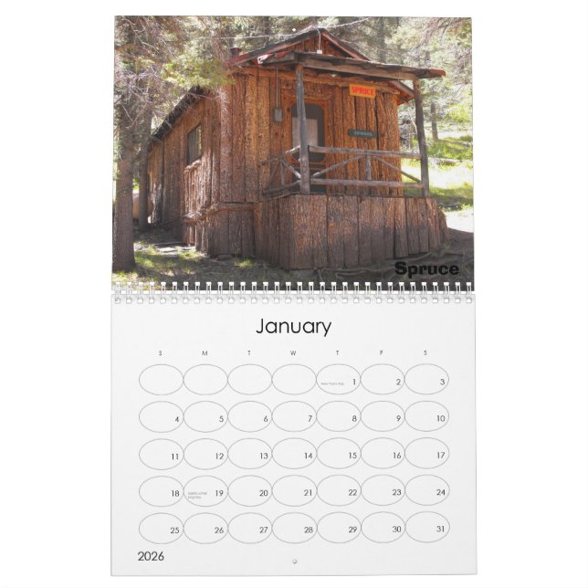 Cabins Calendar i aspen Park Kalender (Jan 2026)