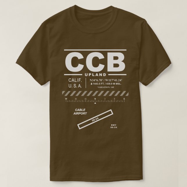 Cable Airport CCB T-Shirt (Design framsida)
