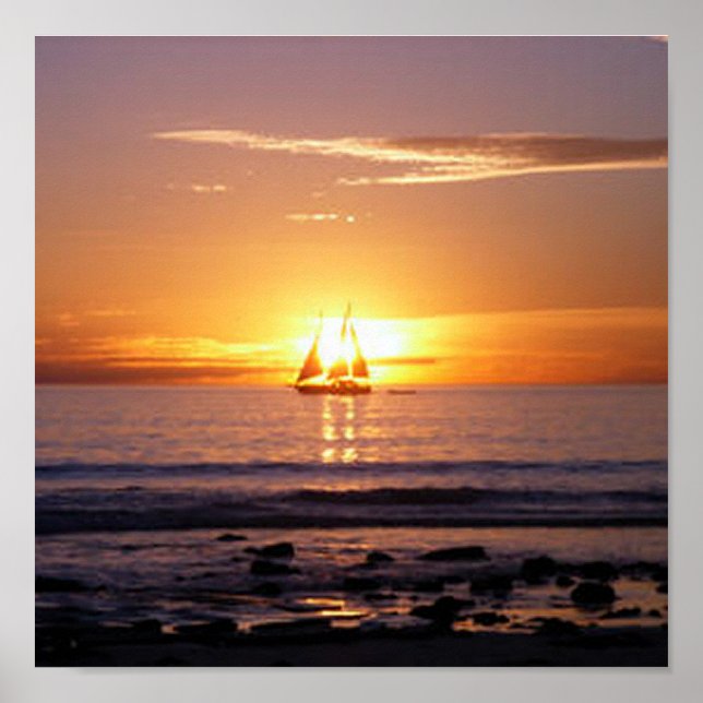 Cable Beach Sunset Poster (Framsidan)