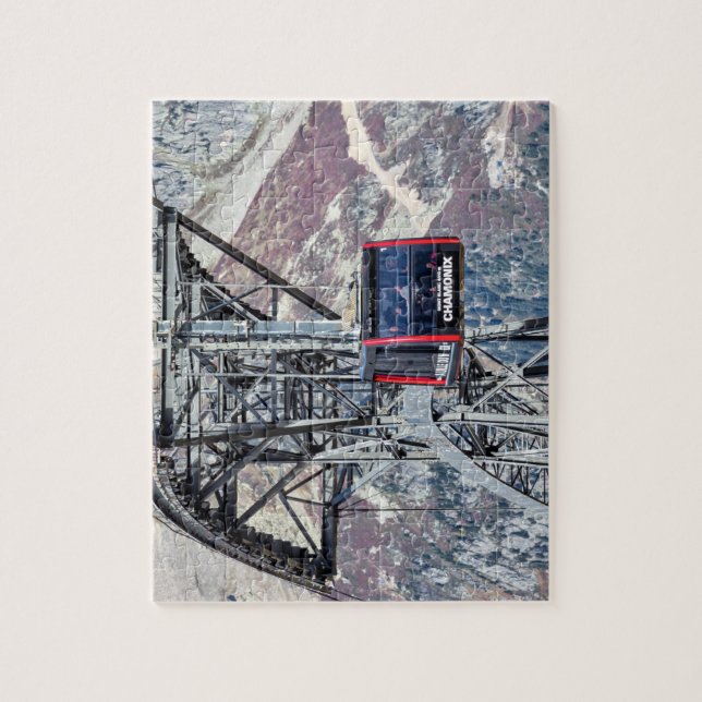Cable Car Chamonix Mont Blanc Pussel (Vertikal)