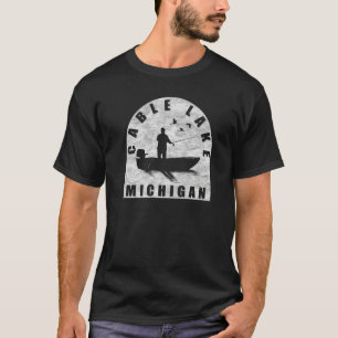 Cable Sjö Fishing Michigan T Shirt