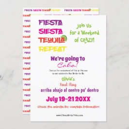 Cabo Bachelorette: Fiesta, Siesta, Tequila, Repeat Inbjudningar
