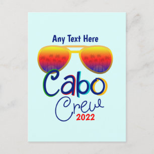 Cabo Crew Vacation Family Honeymoon Girls Group Vykort