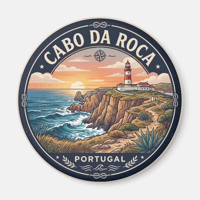 Cabo da Roca Portugal Magnet (Framsidan)