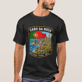 Cabo da Roca Portugal Naturskön kustväg T Shirt