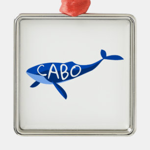 Cabo Mexiko Whale Julgransprydnad Metall