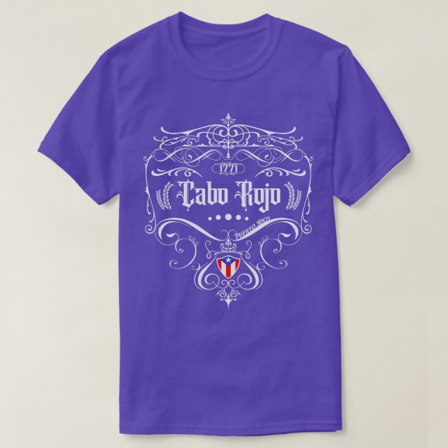 Cabo Rojo-Vintagens utformning T Shirt (Design framsida)