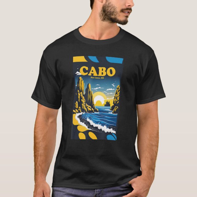 Cabo San Lucas Baja California Souvenir T Shirt (Framsida)