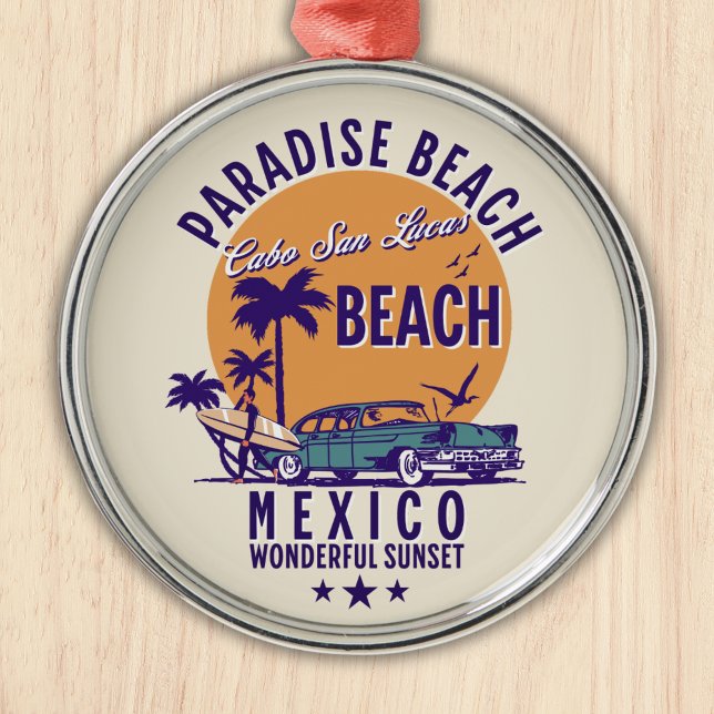 Cabo San Lucas Beach Mexico | Tropical Beach Julgransprydnad Metall (Skapare uppladdad)
