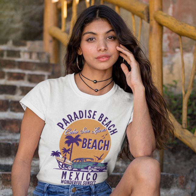 Cabo San Lucas Beach Mexico | Tropical Beach T Shirt (Skapare uppladdad)