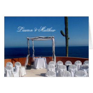 Cabo San Lucas bröllop Hälsningskort