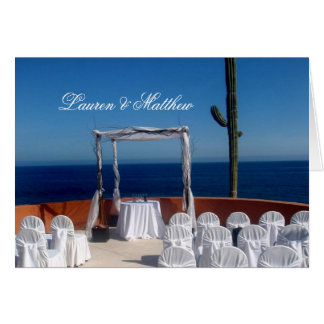Cabo San Lucas bröllop Hälsningskort
