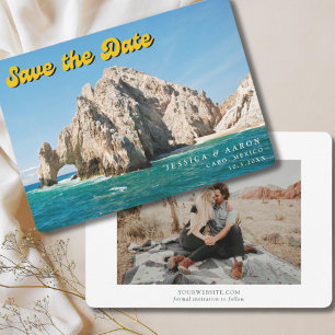 Cabo San Lucas Bröllop Mexiko Spara datum Inbjudningar