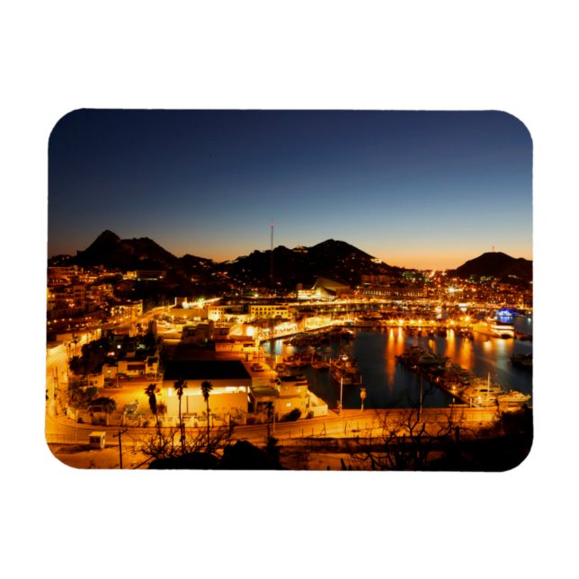 Cabo San Lucas Cityscape at Sunset, Mexiko Magnet (Horisontell)