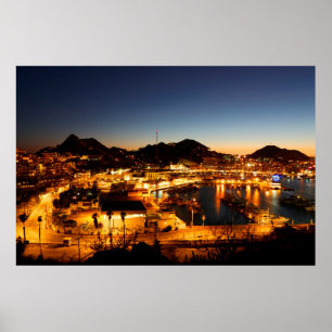 Cabo San Lucas Cityscape at Sunset, Mexiko Poster