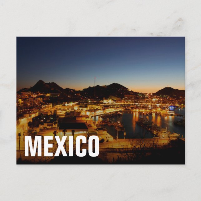 Cabo San Lucas Cityscape at Sunset, Mexiko Vykort (Framsida)