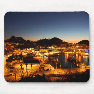 Cabo San Lucas Cityscape på solnedgången, Mexico Musmatta