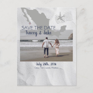 Cabo San Lucas Destination Wedding Spara datumet Meddelande Vykort