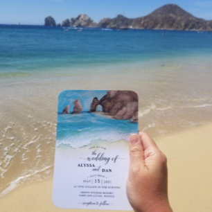 Cabo San Lucas El Arco Bröllop på destination Inbjudningar