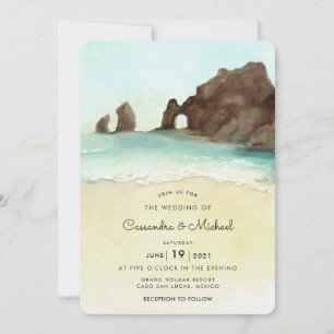 Cabo San Lucas El Arco Destinationsbröllop Inbjudningar