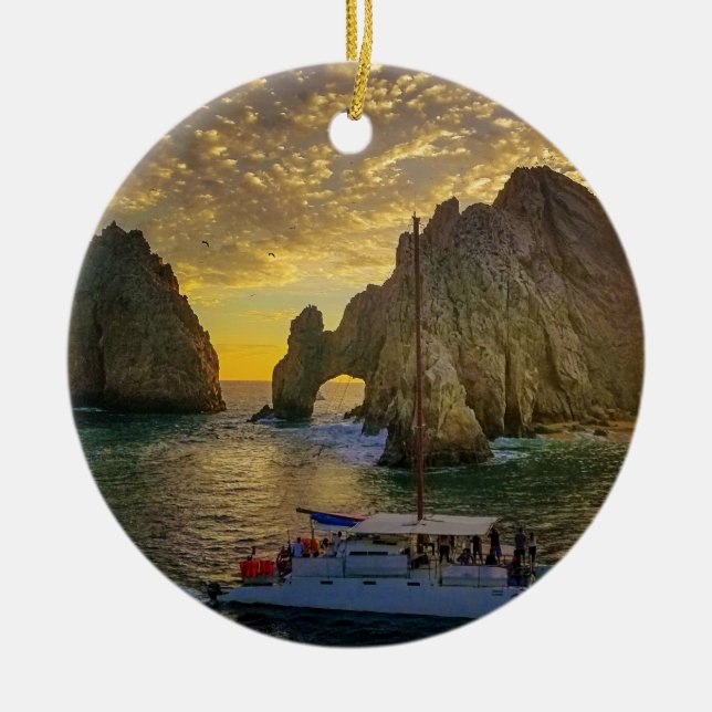 Cabo San Lucas Jul Ornament med datum (Framsidan)