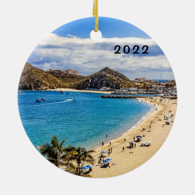 Cabo San Lucas, Medano Beach, Ceramic Ornament (Baksidan)